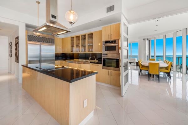 The open kitchen.