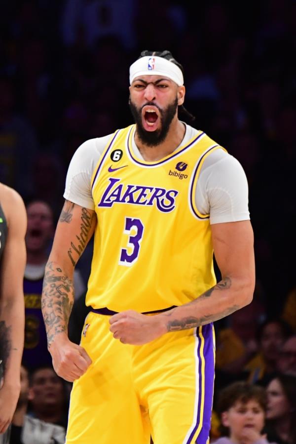 Anthony Davis #3 of the Los Angeles Lakers has been the difference in this series.