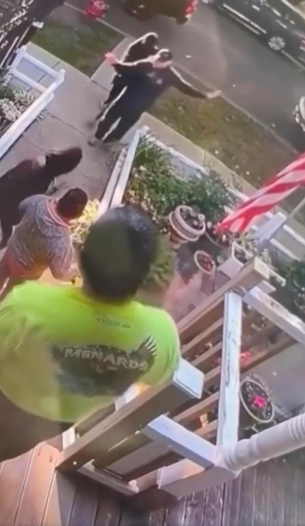 A chilling video captured the moment a Chicago resident was robbed at gunpoint by a group of people in masks.