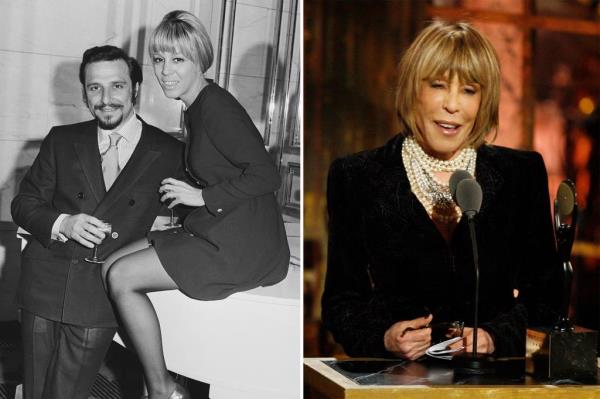 Barry Mann, left, and Cynthia Weil accept the BMI Icon award at the 64th annual BMI Pop Awards on, May 10, 2016, in Beverly Hills, California.