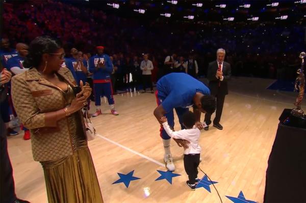 Joel Embiid gave his MVP speech Friday night in Philadelphia.