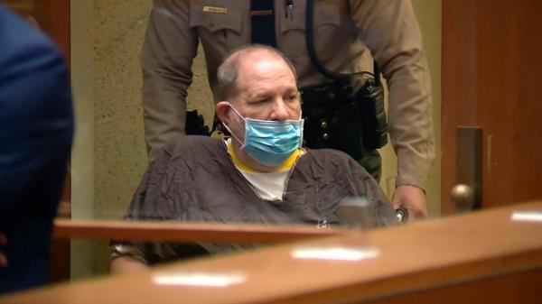 In this image taken from KABC pool video, co<em></em>nvicted rapist and disgraced movie mogul Harvey Weinstein arrives in a wheelchair to an arraignment hearing, on July 21, 2021, in Los Angeles.  New York's highest court has agreed to hear an appeal from Weinstein over his 2020 rape conviction. A spokesman for the Court of Appeals said Wednesday, Aug. 24, 2022, that oral arguments would likely be held sometime next year, after the decision to hear the case was granted Aug. 19. (KABC/Pool Photo via AP, File)