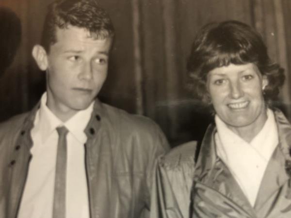 Paul with his mum Laura, who died when she was just 59