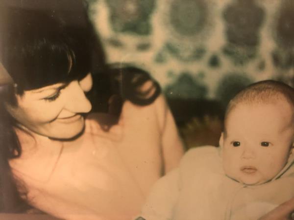 Paul with his mum Laura, who died when she was just 59