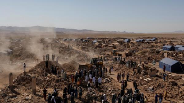 A general view of the quake-hit area in the district of Zinda Jan, in Herat, Afghanistan October 10, 2023. REUTERS/Ali Khara