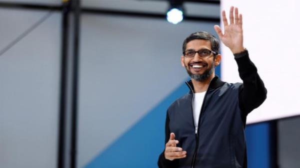 Google CEO Sundar Pichai speaks on stage during the annual Google I/O developers co<em></em>nference in San Jose, California, US, May 17, 2017/ Reuters