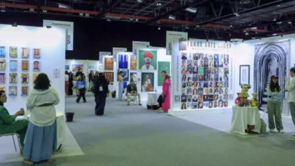 The 9th Edition of World Art Dubai 2023 was held at the Dubai World Trade Center. Photo: UNB