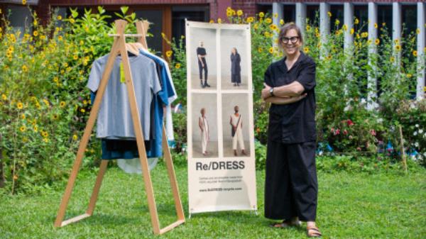 Teresa Albor, founder and designer of Re/DRESS. Re/DRESS creates their collections using almost 100% recycled textiles. Photo: Rajib Dhar</p>

<p>　　