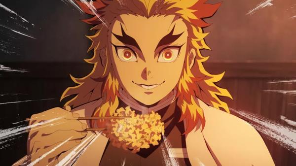 Rengoku in the Demon Slayer movie