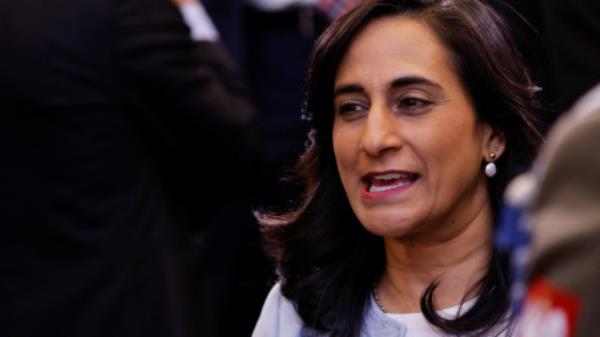 FILE PHOTO: Canada's Defence Minister Anita Anand attends a NATO defence ministers' meeting at the Alliance's headquarters in Brussels, Belgium February 15, 2023. REUTERS/Johanna Geron