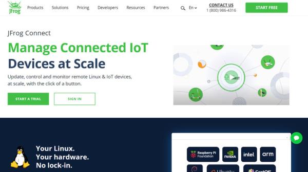 JFrog Co<em></em>nnect screen