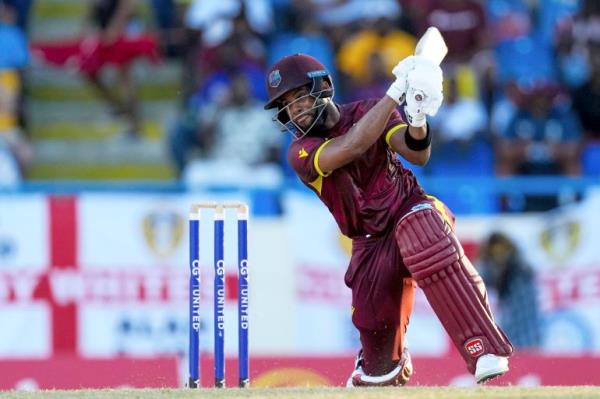 West Indies' captain Shai Hope