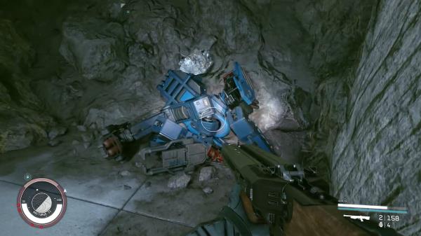 A dead mech from Starfield.