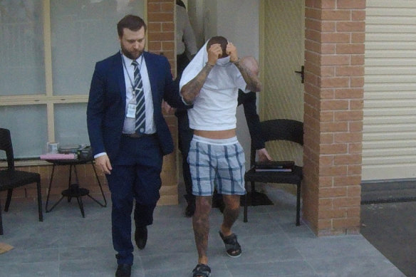 A man is arrested at a home in Canley Vale on Mo<em></em>nday and will face court over his alleged role in the killing of crime figure Alen Moradian.