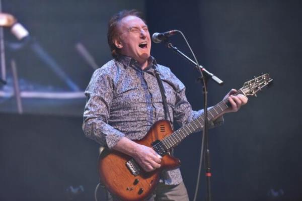Denny Laine performs, January 17, 2019, at the Arcada Theatre in St. Charles, Ill. 