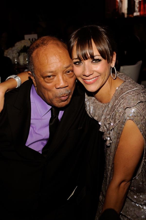 Quincy and Rashida Jo<em></em>nes in 2009