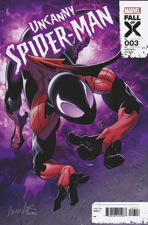 Cover image for UNCANNY SPIDER-MAN 3 SALVADOR LARROCA VARIANT [FALL]