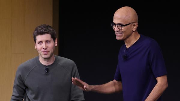 Sam Altman and Satya Nadella 