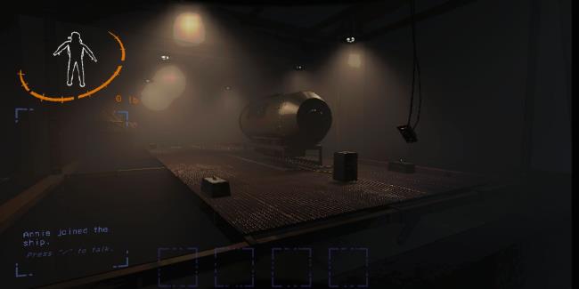 Lethal Company - View of the submarine on a platform