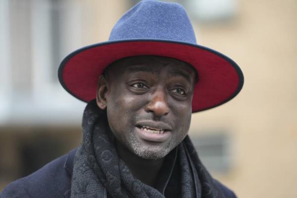 Yusef Salaam speaks during a news interview on March 1, 2023, in New York. 