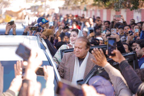 Ex-Pakistani Premier Nawaz Sharif Strikes Co<em></em>nfident Note in Vote Marred by Rival’s Imprisonment