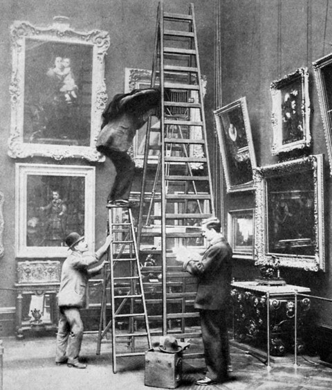 Photographs being taken of the Wallace Collection around 1908