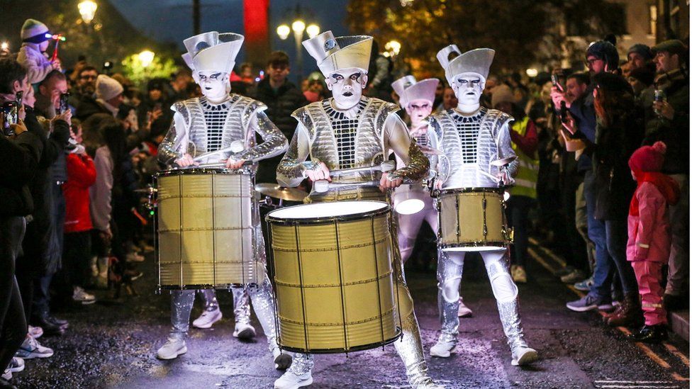 spooky drummers Spark in derry