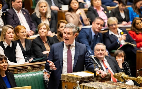 On the economy, Mr Sunak implicitly pitches himself and Jeremy Hunt against Sir Keir Starmer and Rachel Reeves