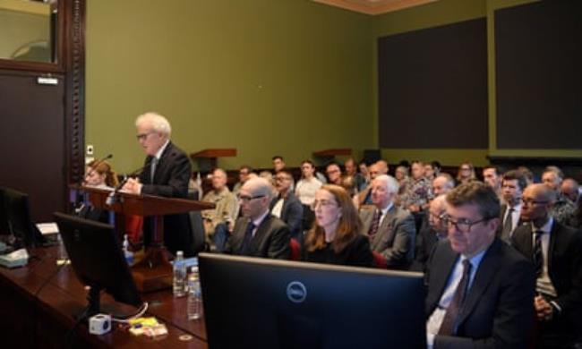 Senior counsel assisting Peter Gray (left) is seen during the closing hearing of the Special Commission of Inquiry into LGBTIQ hate crimes.