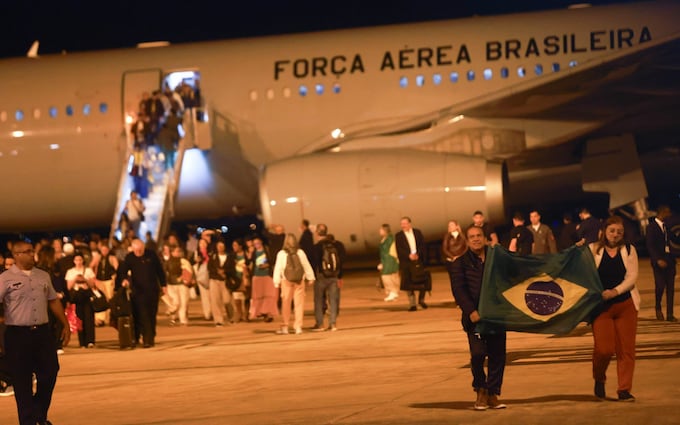 Over 200 Brazilian citizens were evacuated from Tel Aviv to Brasilia, Brazil