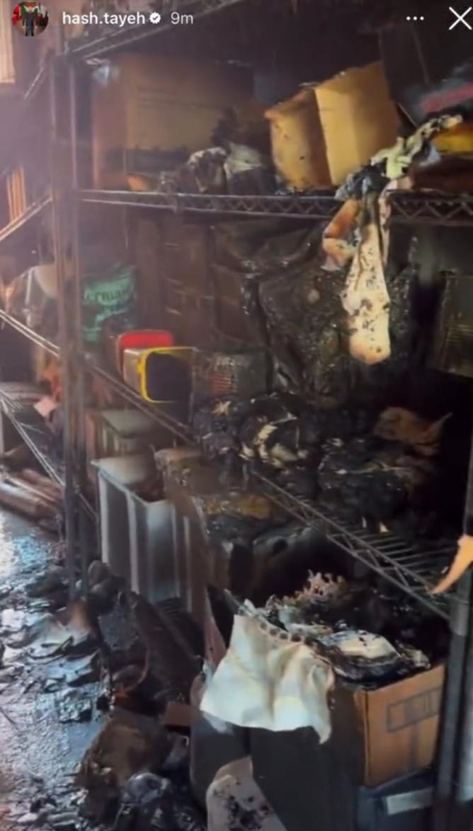 An arson attack on Burgetory in Caulfield. 