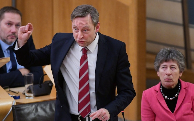 Liam Kerr MSP at the Scottish Parliament for the Scottish Co<em></em>nservative and Unio<em></em>nist Party Debate