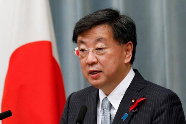 FILE PHOTO: Japan Chief of Cabinet Secretary Matsuno Hirokazu