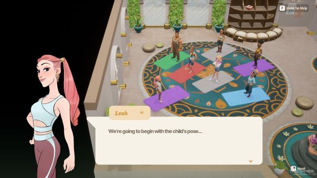 Leah teaches Yoga in Coral Island