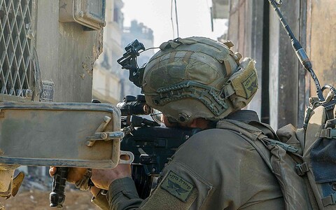 Israeli troops fighting in the Gaza Strip as the battle rages across the enclave