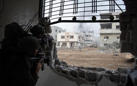 Israeli troops fighting in the Gaza Strip as the battle rages across the enclave