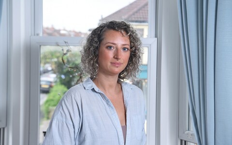 Lauren Palmer at home in Bristol. She lost both her parents in the infected blood products scandal.