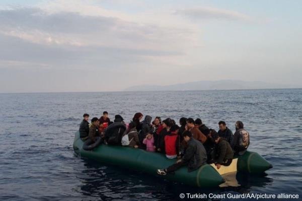 From file: The Turkish coast guard regularly says it has picked up migrants in the Aegean it claims were pushed back by Greece | Photo: Anadolu Agency