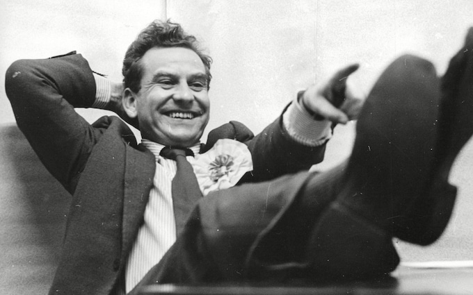 Roy Roebuck during his 1965 by-election campaign in Altrincham and Sale