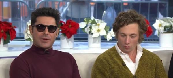zac efron and jeremy allen white on the today show