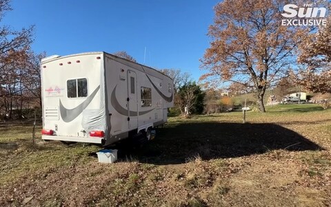 Melanie Batty lived in a caravan in an isolated campsite before she left for Finland in September