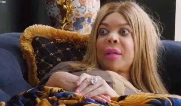 Wendy Williams with her eyes wide. 
