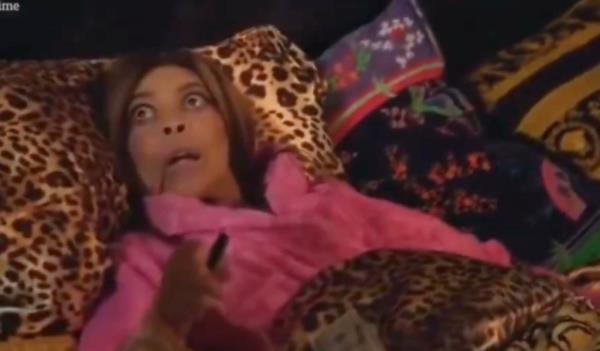 Wendy Williams lying down. 