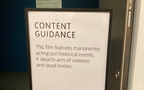 The show, which involves the retelling of medie<em></em>val religious wars, now co<em></em>ntains the warning for dead bodies and acts of violence