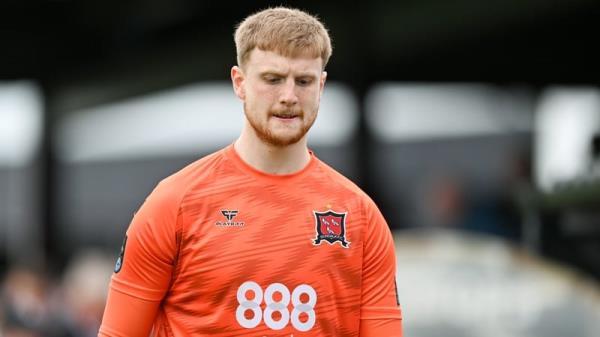 Dundalk goalkeeper George Shelvey was not due to return to action until 26 July in the wake of his 10-match suspension