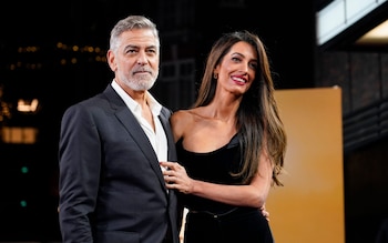  George Cloo<em></em>ney and his wife Amal Clooney