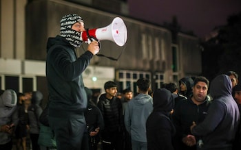Demo<em></em>nstrators after the airport incident