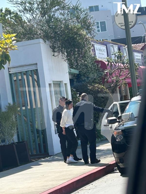 The troubled former child star, 37, was placed on the 5150 hold after she turned herself into police in Los Angeles Saturday morning, TMZ reports. The outlet shared this troubling photo of the star.
