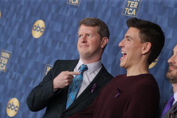 The duo were then engaged in nerd flirting after Jennings joked that he refers to James as 
