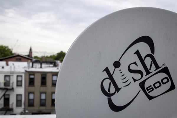 Dish Network logo is seen on a satellite